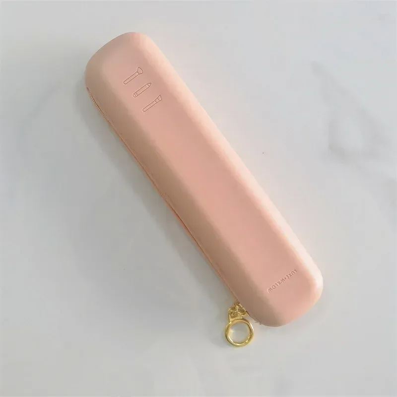 1pc silicone compõem escovas saco de armazenamento multi função viagem maquiagem escova titular portátil ferramenta cosmética organizadores caso com zíper