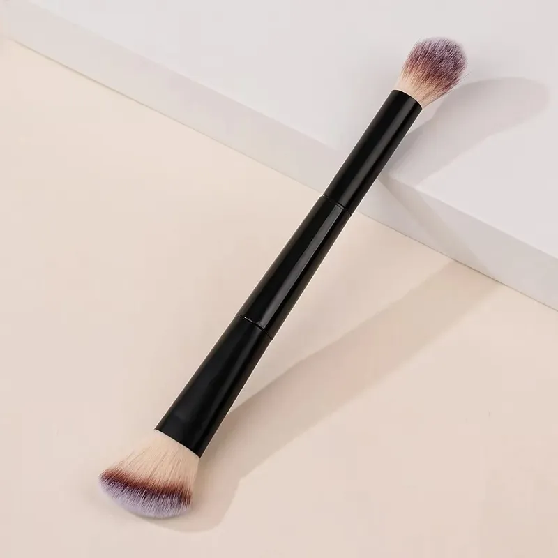 1pc Retractable Blush Brush Kabuki Foundation Brush Soft Fluffy Powder Contour Makeup Brushes Portable Makeup Tools