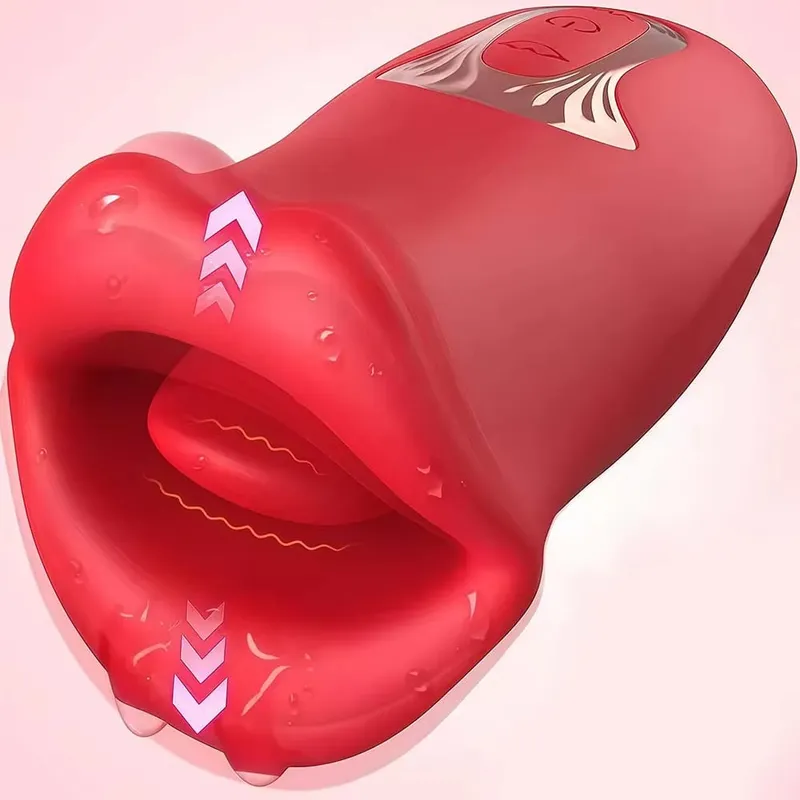 Tongue Sucking Vibrator Female Licking G Spot Clitoris Stimulator Sucker Oral Nipples Massager Sex Toys for Women Adult Goods — image 1