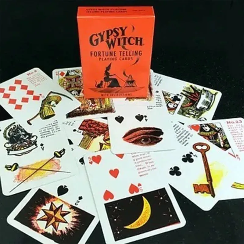 Gypsy Witch Fortune Cards Lenormand Deck Tarotkarten für Anfänger Oracle Kartenspiel Brettspiel Spielzeug