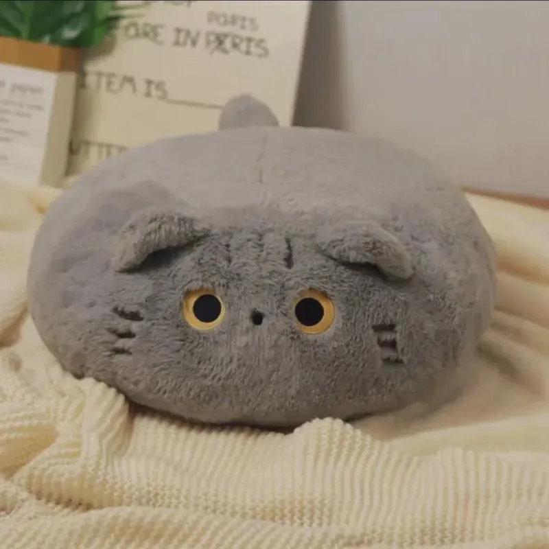 Cute Cat Plush Cushion Pillow Stuffed Plushie Soft Sofa Seat Chair Back Doll Office Dorm Bedroom Gift for Kids Girls — image 6