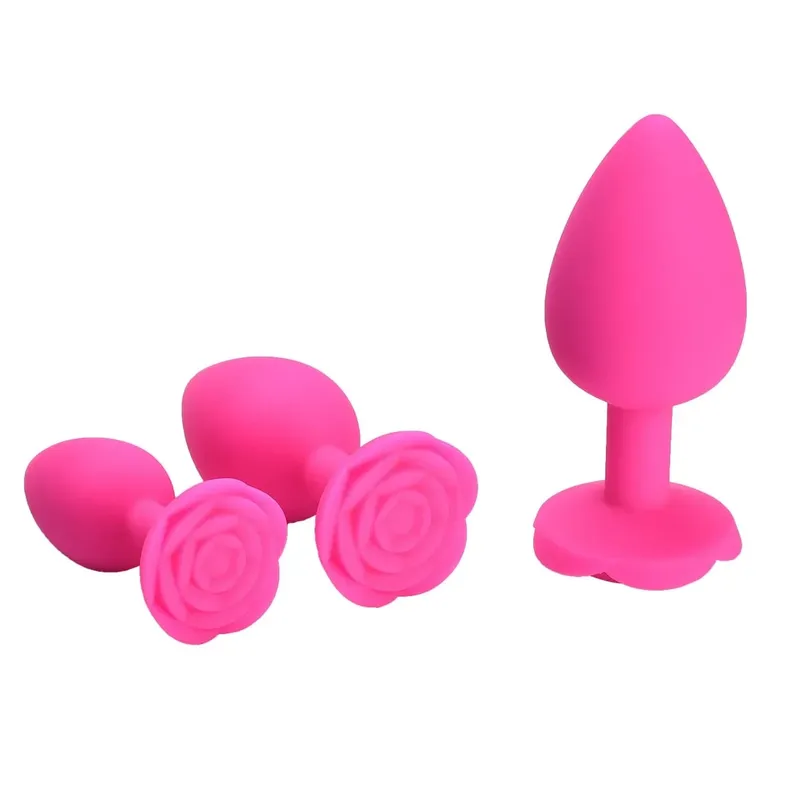 Hoa Hồng Hoa Silicone Hậu Môn Hạt Mông Bộ Cắm Nhỏ Vừa Lớn Hậu Môn Cắm Trang Sức Hậu Môn Huấn Luyện Dương Vật Giả Hậu Môn Đồ Chơi Tình Dục nam Nữ Đồng Tính — image 3