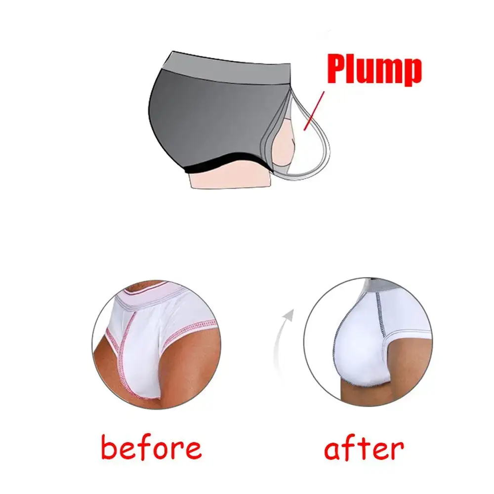 6 Colors Sexy Briefs shorts Jockstraps Bulge Pad Underwear Sponge Pouch Swimwear Enhancer Cup