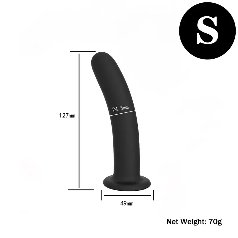 Anal Butt Plug 3 Sizes Anal Plugs Training Simple Dildos with Strong Suction Cup Anal Sex Toys for Beginners to Advanced Users