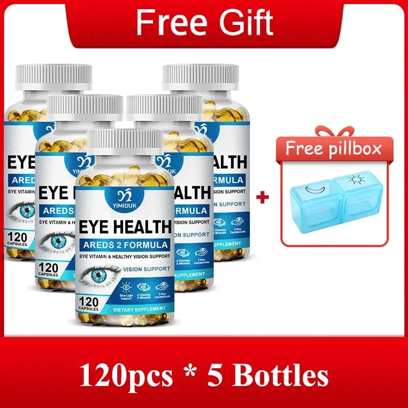 Advanced Eye Health Capsules with Vitamins C Support Blood Vessels & Overall Ocular Wellness Vision Sharpness Gluten-Free