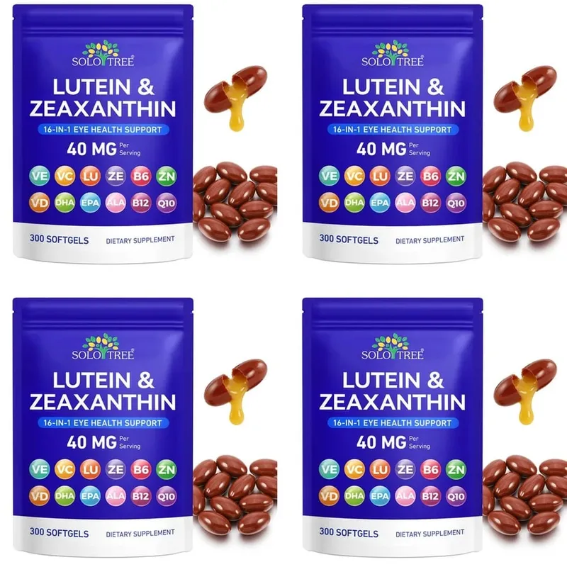 Lutein Zeaxanthin Softgels 40mg Omega-3 EPA DHA Vitamins For Eye Health & Blue Light Support Formula Adult 300 Count — image 10
