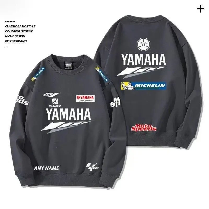 Yamaha 2026 Spring outdoor street cotton men's hooded pullover long-sleeved motorcycle riding jacket loose women's sportswear GP