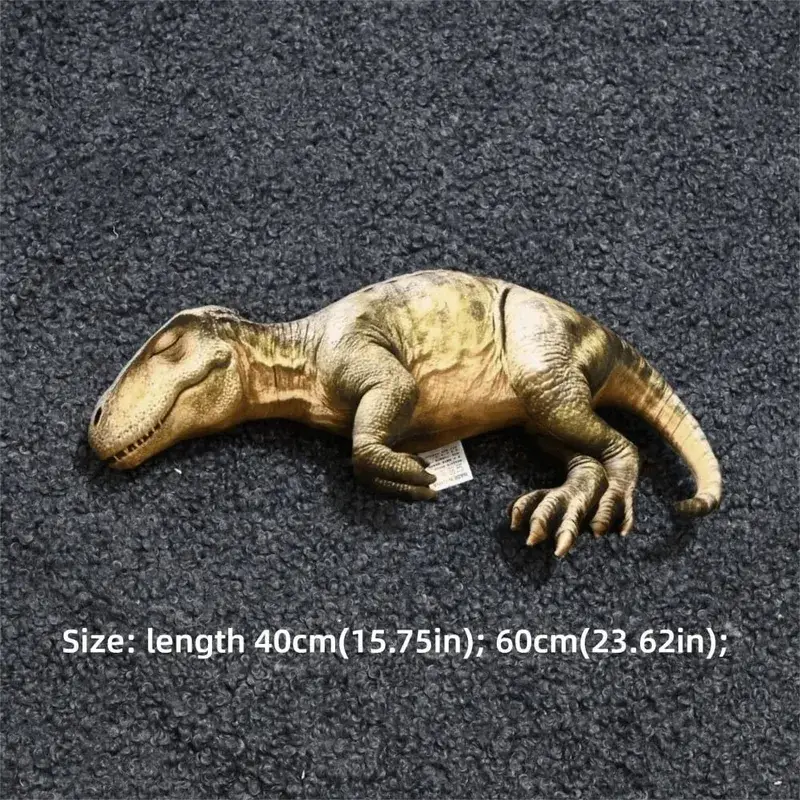 3D Design Dinosaur Pillow Lifelike Dinosaur Cotton Filling Cushion Kawaii Style Funny Shape Home Throw Pillow Gift Giving