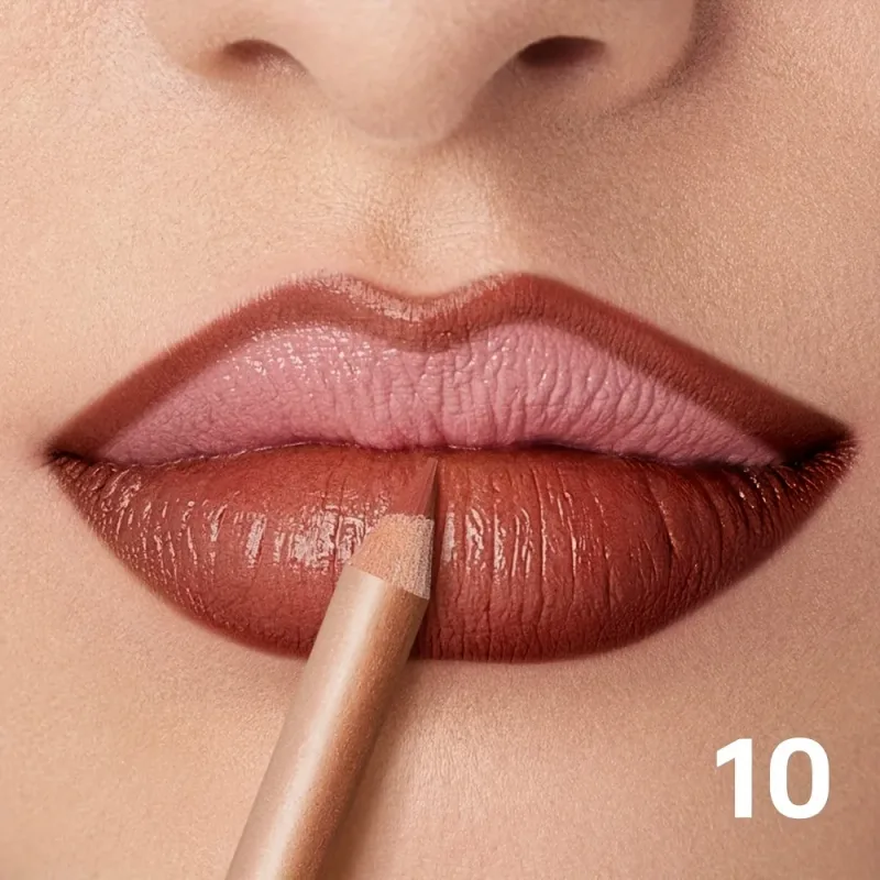 Lápis delineador labial fosco nude de longa duração à prova d'água à prova de manchas contorno preciso fórmula cremosa suave