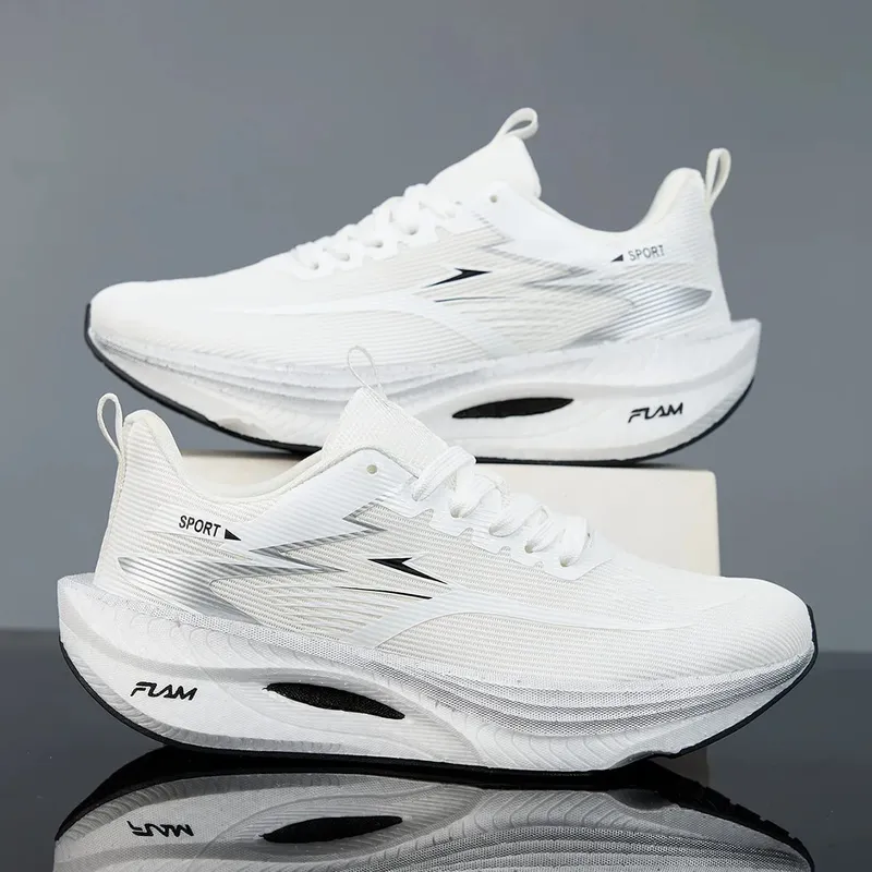 Men Sports Running Shoes Casual Marathon Breathable Lightweight Women's Comfortable Athletic Nonskid Walking Sneakers Outdoors