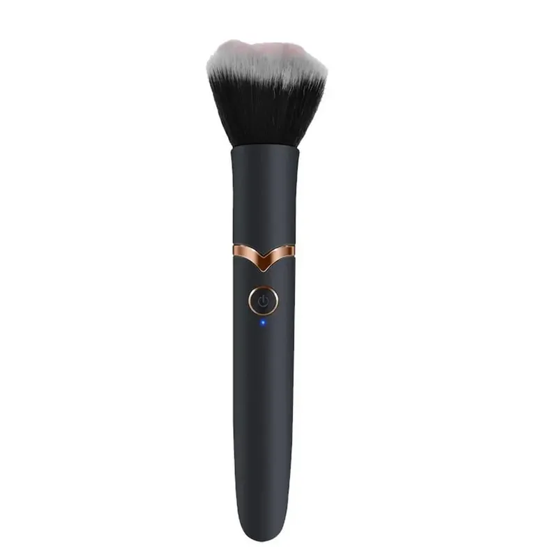 Pincel de maquiagem elétrico, pincel de base, vibração, portátil, recarregável, pincel cosmético, ferramentas de maquiagem detalhadas