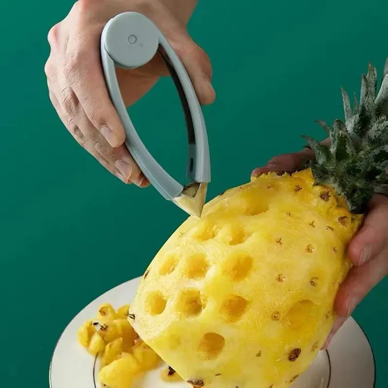 1pcs Strawberry Steel Pineapple Eye Peeler Fruit and Vegetable Practical Seed Remover Clip Fruit Tools Kitchen Gadgets — image 4