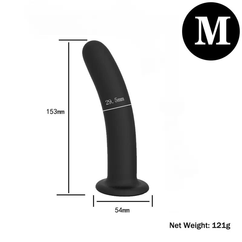 Anal Butt Plug 3 Sizes Anal Plugs Training Simple Dildos with Strong Suction Cup Anal Sex Toys for Beginners to Advanced Users