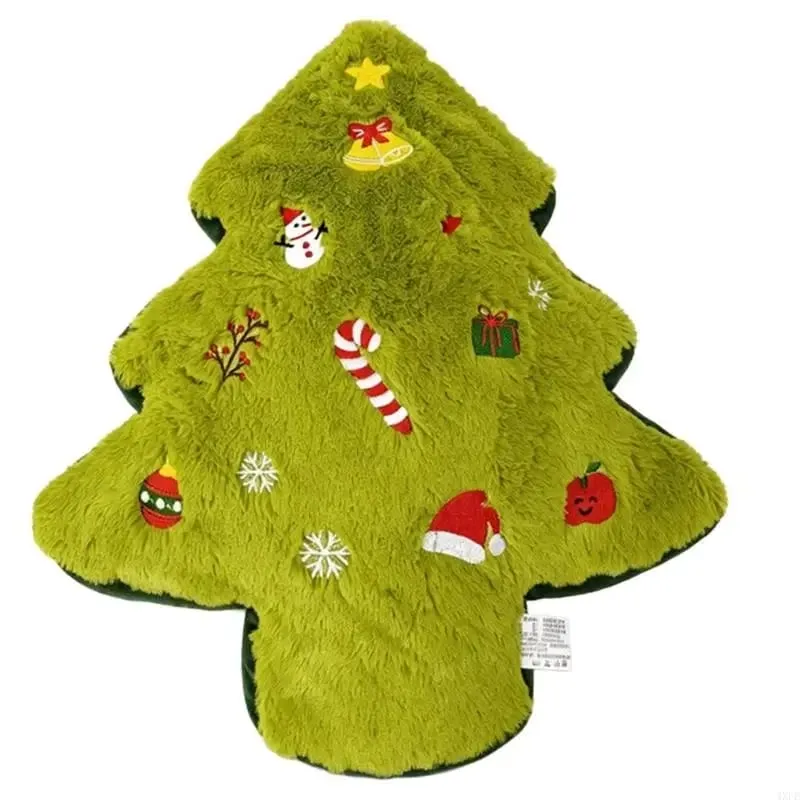 Plush Pillow Christmas Cushion for Bedroom and Sofa Decors Soft Stuffed Throw Pillow Holiday Decoration for Kids and Family