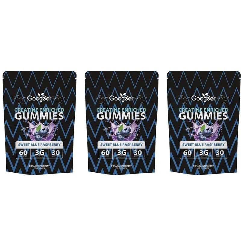 Creatine Monohydrate Gummies for Strength Support During Training Post-Workout Recovery Support Blue Raspberry 60 Gummies — image 9
