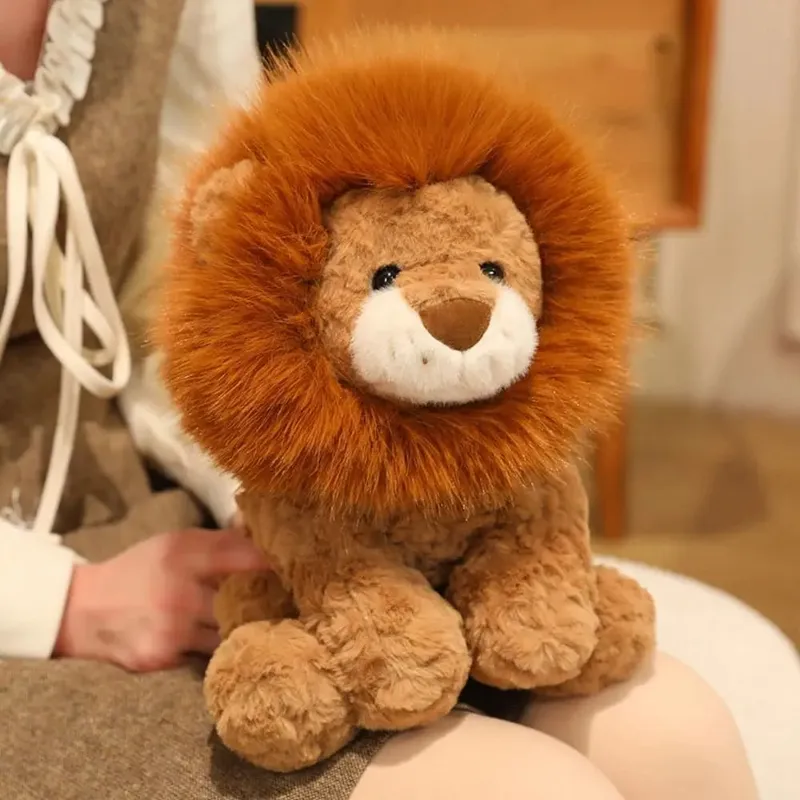 Creative Gift Soft Lion Animal Pillow Cute Emotional Support 13.8inch Pillow — image 2