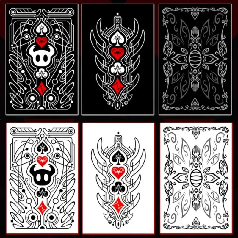 Hollow Knight Standard Poker Card Set Black and White Playing Card Game Card Group Portable Creative Party Game Toys Gift