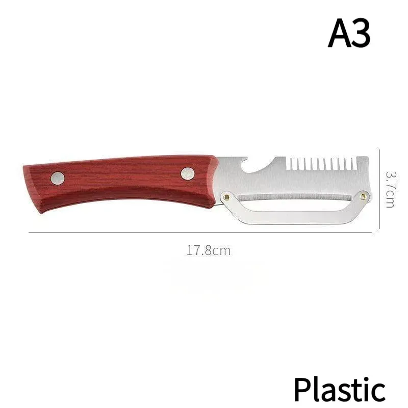 1Pc 2-in-1 3-in-1 Multifunctional Vegetable Peeler With Bottle Opener For Peeling And Slicing Fruits Shredding Scallions.