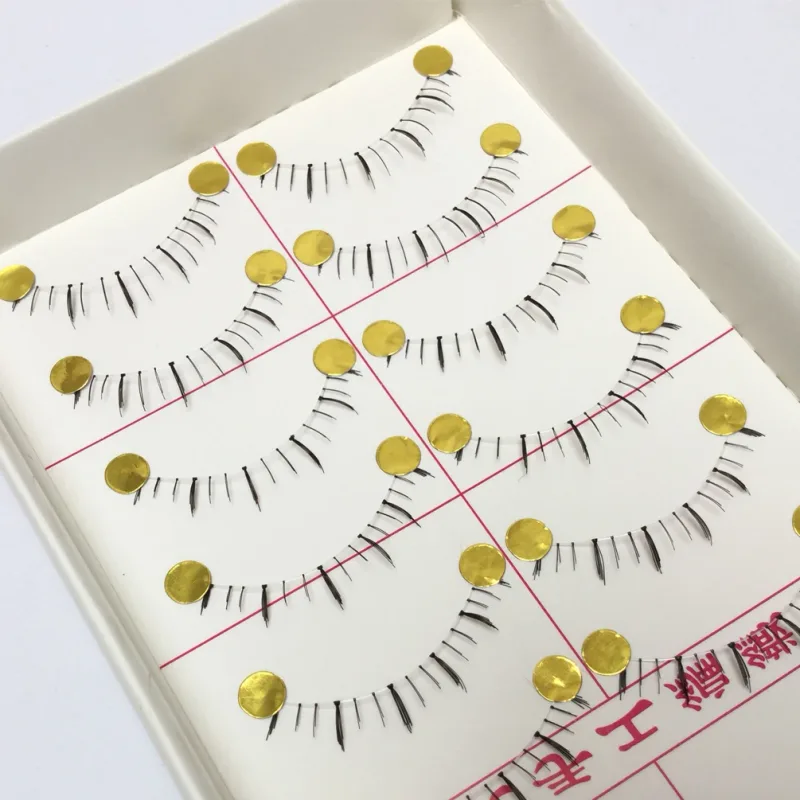 10 Pairs Fake Soft Lower Eyelashes Handmade Bottom Eye Lashes Lower False Eyelashes Clear Band Bottom Lashes
