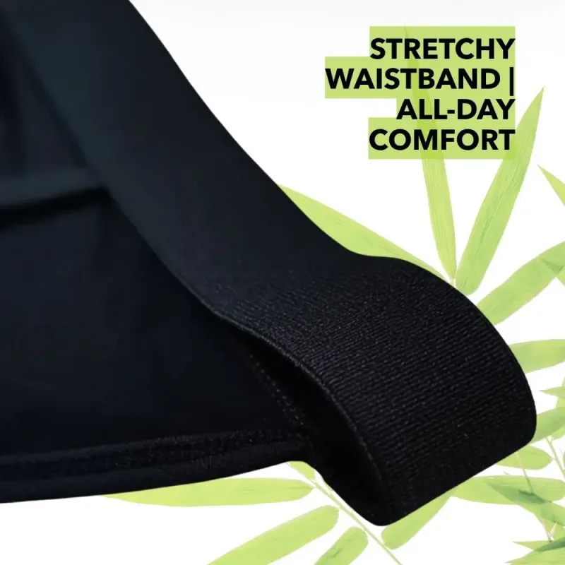 Men's Sexy High Cut Thong Bamboo Briefs Low Rise Integrated Pouch Breathable Athletic Underwear for Bodybuilder Gym Daily Wear