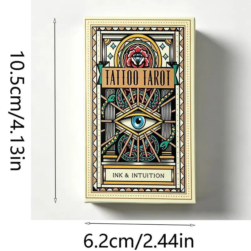 The Tattoo Tarot Cards A 78 Deck Oracle English Visions Divination Edition Borad Playing Games Great For Beginners Party Games