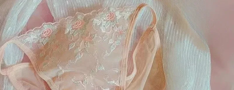 Francia tiszta Desire hímzett csipke Dream Triangle Cup Underwire nélkül vékony öv kis melltartó szett Ultravékony szexi melltartó szett — image 11