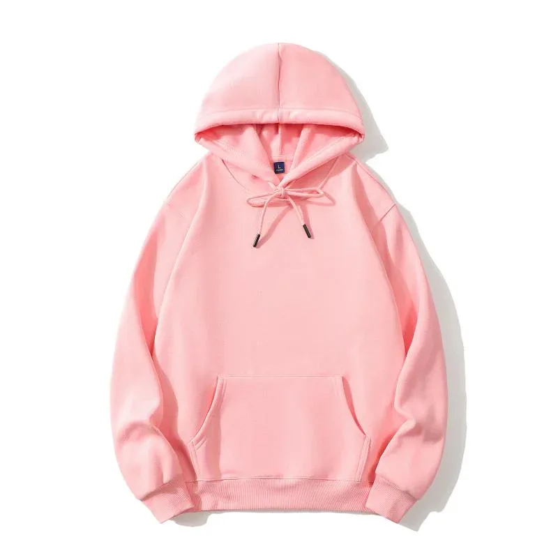 Hoodie Cetak Mode Kualitas Tinggi Logo Kustom Grup Pribadi Merek Bordir Pria dan Wanita Tebal 100% Katun Pulover Bulu — image 2