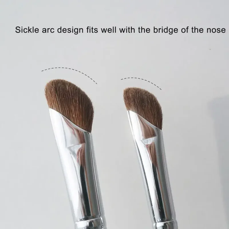 Professional Angled Nose Contour Brush Flat Nose Shadow Brush Precise Shading Blending Makeup Brushes For Nose Bridge Contour