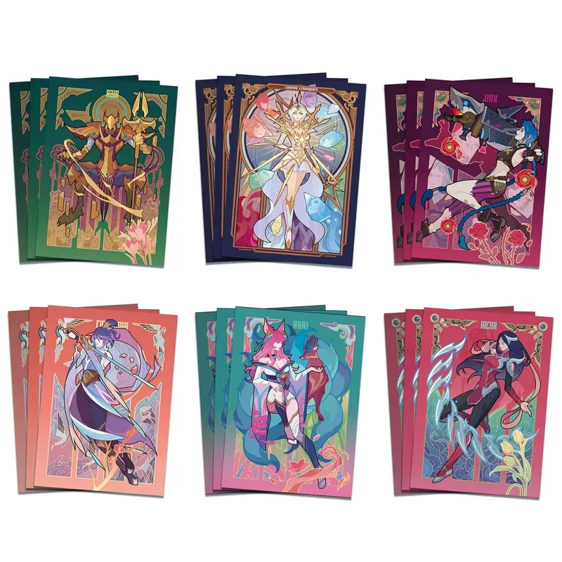 Anime Card Sleeves Ari Jnx LUXX Relia Fioora Emperor Sands Card Protectors Shield Outer Cover DTCG/OPCG/PTCG 66x92mm — image 1