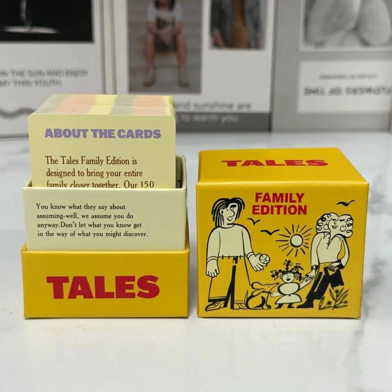 150pcs Card Conversation Starter Game Family Edition Fun Icebreaker for Adults and Family Gatherings Couples Card Game Tales