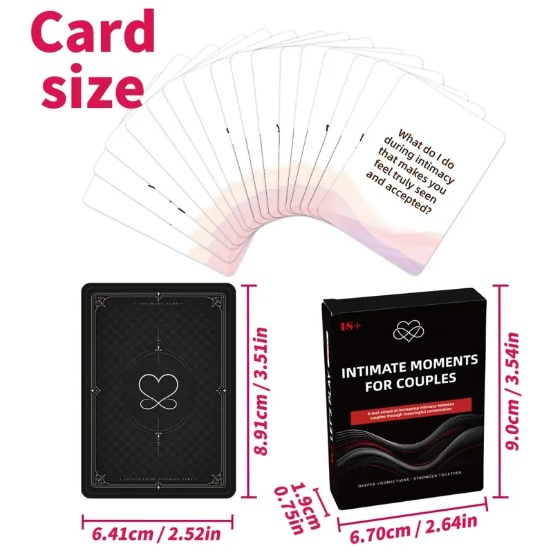 50Pcs Couple Interactive Question Cards Fun Intimate Conversation Cards Relationship Bonding Game Cards for Lovers — image 4