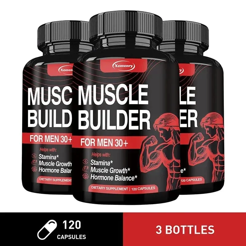 Muscle Builder Supplement - Hormone Balance Muscle Growth and Strength Promote Metabolism Improve Athletic Performance