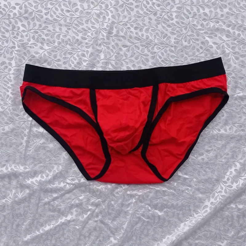 Gloednieuwe herenslips slipje ondergoed katoenmix elastische lage taille man M ~ 2XL zakje rekbare zomer alle seizoenen — image 4