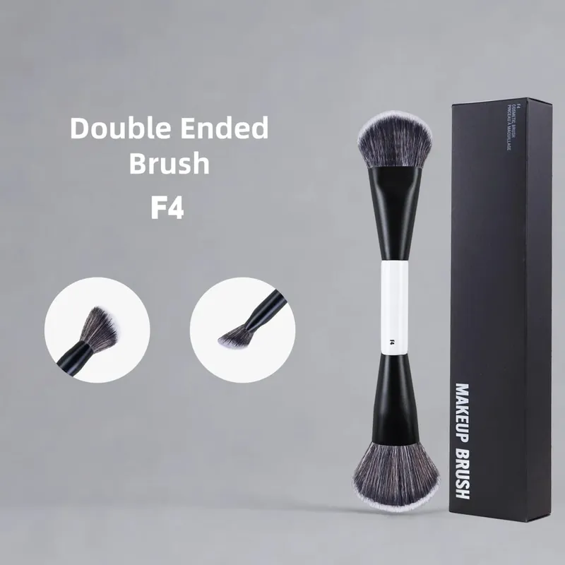 MBM Dual-Ended Foundation Face Brush F4 Powder F1 Blush Contour F2 F3 Makeup Brushes with Box Packaging