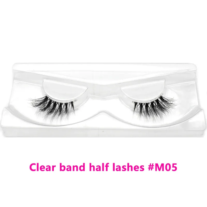 Bulk Items 10/30/60/100 Pairs Mink Half Lashes Natural Long Fluffy Wispy Half False Eyelashes Extension Lightweight Short Lashes