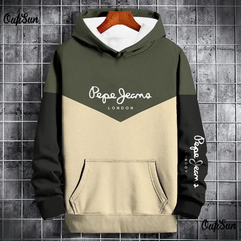 Autumn and Winter Casual Men's Hoodies Funny Splice 3D Print Sweatshirts Outdoor Sports Pullover Fashion Trend y2k Clothes Tops — image 6