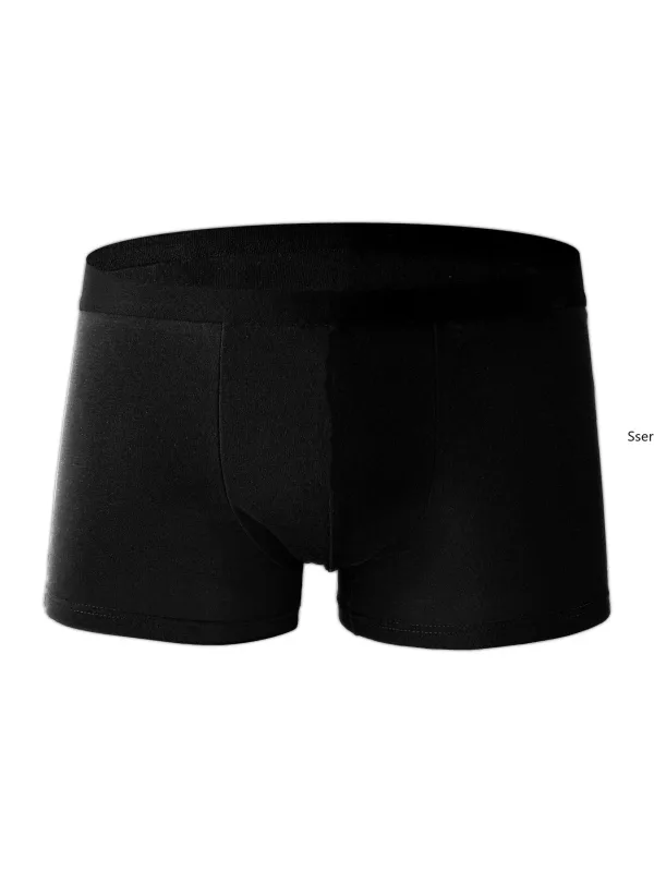10PCS Men's Underwear Black Color Men Underpant High Stretch Boxer Shorts Sexy Men Panties Plus Size L-4XL Breathable Men Boxer