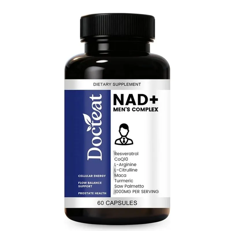 Docteat NAD+ Men's Complex Capsules for Daily Energy Metabolism and Circulatory Support Male Vitality Balance 60 Capsules