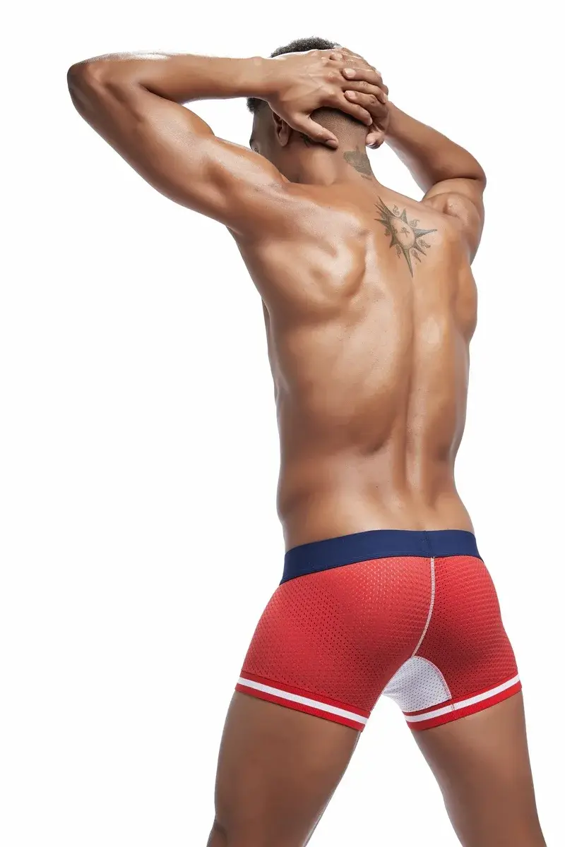 Jockmail Nam Boxer Lưới Quần Lót Thoáng Khí Mềm Mại Thoải Mái Thoải Mái Quần Short Thể Thao Trưởng Thành Người Quần Lót Quần Áo Quần Lót