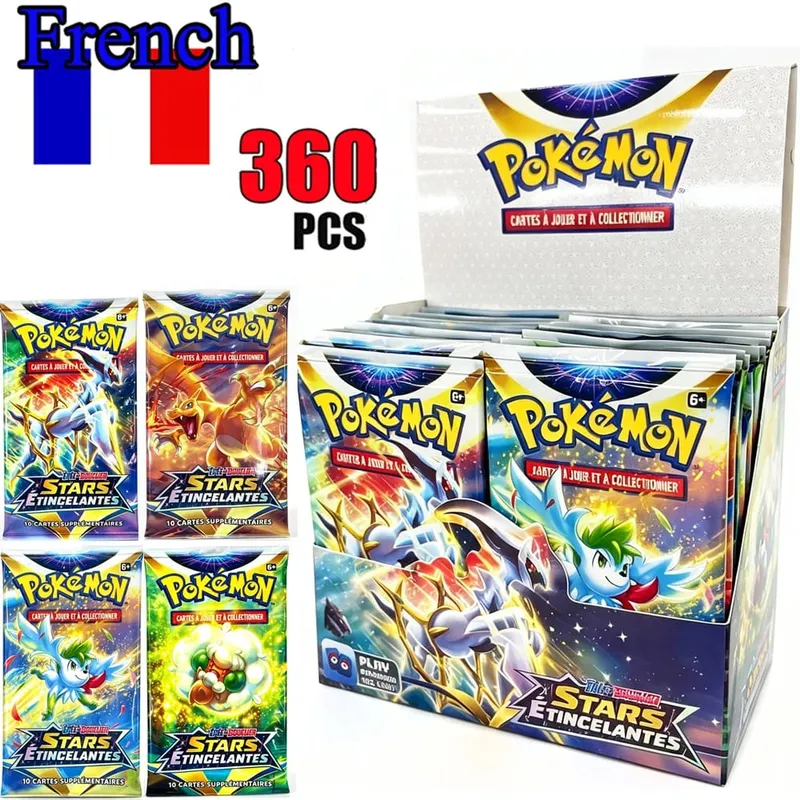 English French Spanish Pokémon Cards Game CROWN ZENITH SILVER TEMPEST Lost Origin Brilliant Stars Carte Pokémon Collection Toys