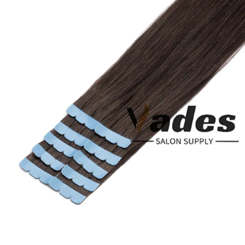 Remy Human Hair Mini Tape in Extensions 10Pcs Skin Weft Comfortable Wear for Women adding length boosting hair volume