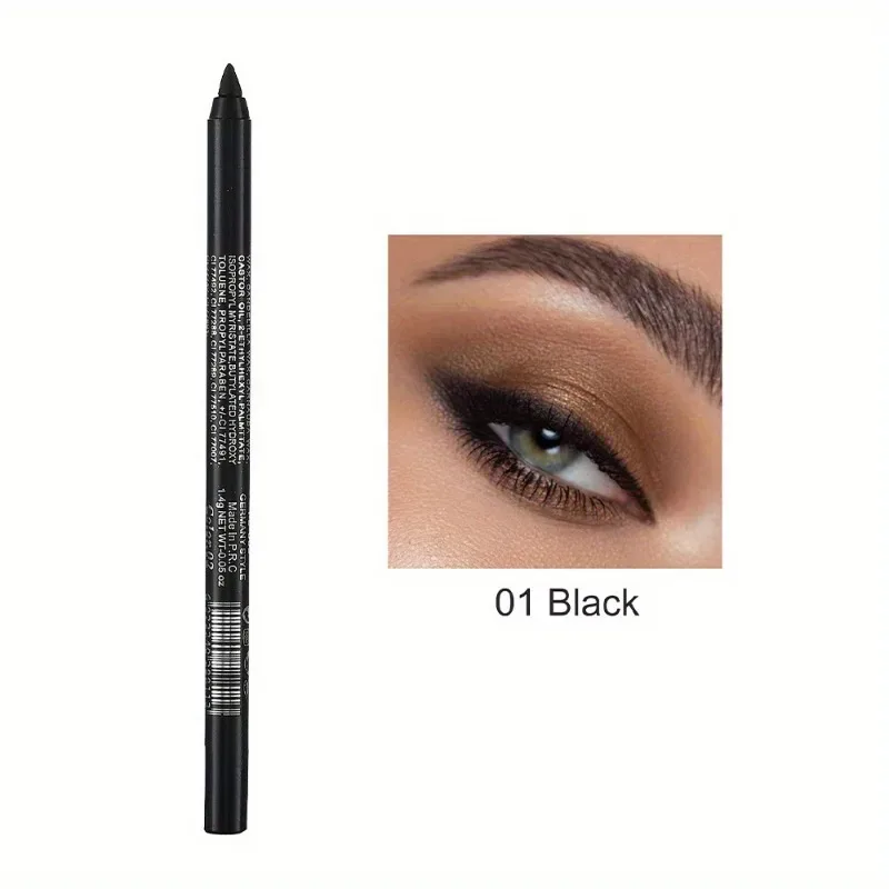 17 Colors Pearlescent Eyeliner Pencil Waterproof Long-lasting Colorful Matte Smooth High Pigment Eye Liner Shadow Pen Eye Makeup