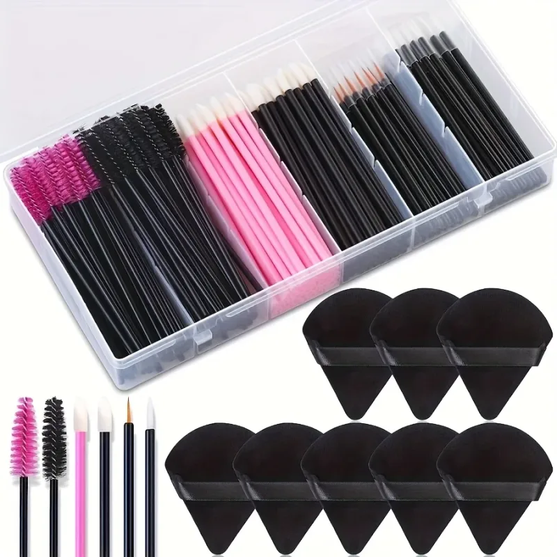 229PCS Makeup Brush Set - 100 Lash & 100 Lip Brushes with Storage Case All-in-One Kit for Beginners/Pros (Salon & Home Use)