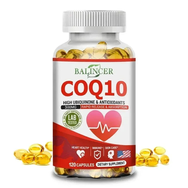 CoQ10 Softgels - Coenzyme Q10 (ubiquinone) Supplement Highly Absorbed Antioxidant Supports Heart Health and Energy Production