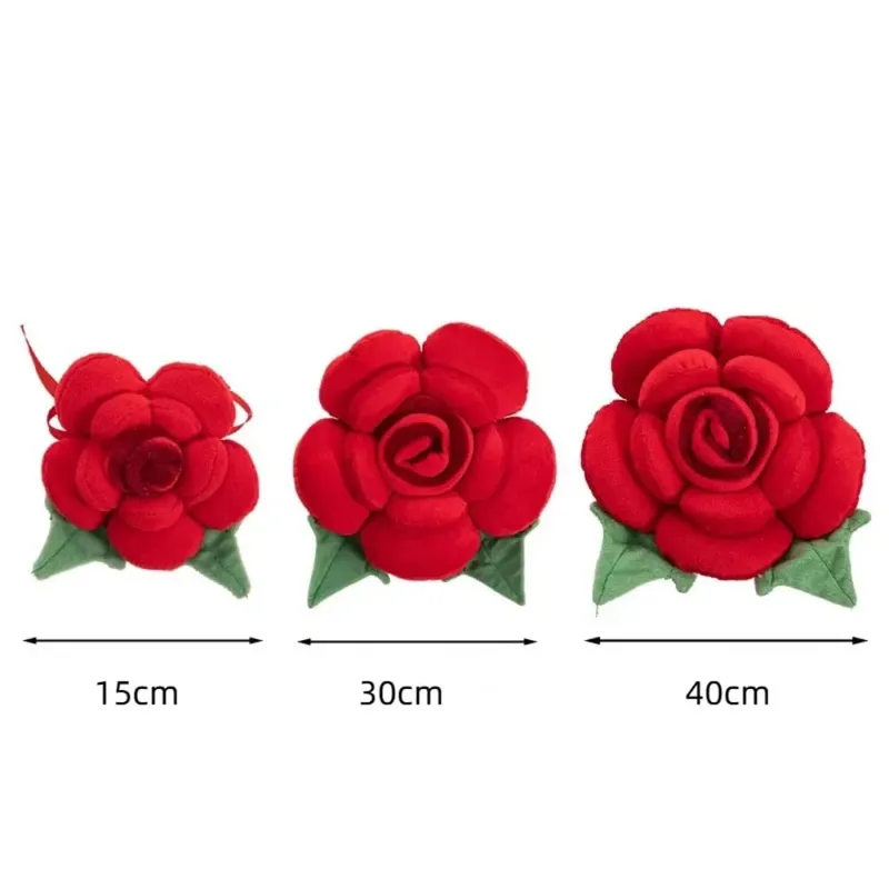New Large Rose Shaped Pillow Simulated Plush Sofa Flower Cushion Colorful Car Interior Cushion Home Decor — image 7