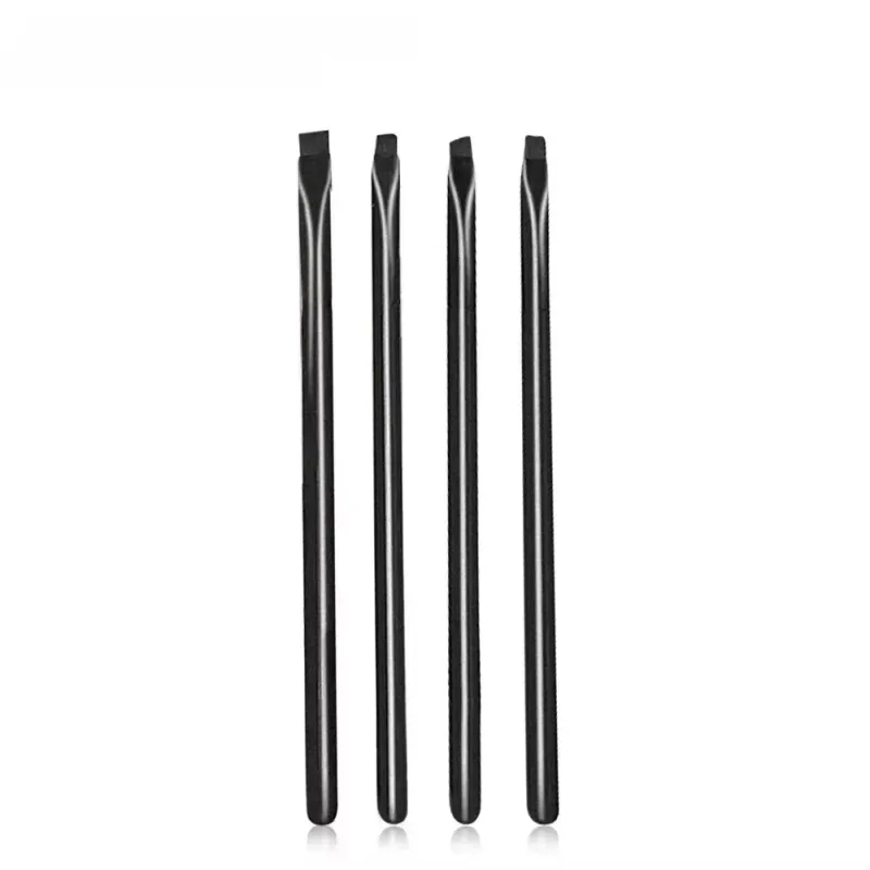 4Pcs Sickle Blade Eyeliner Brush Ultra Thin Flat Fine Eye Liner Makeup Brushes Flat Eyeliner Brush Eyebrow Make Up Brush