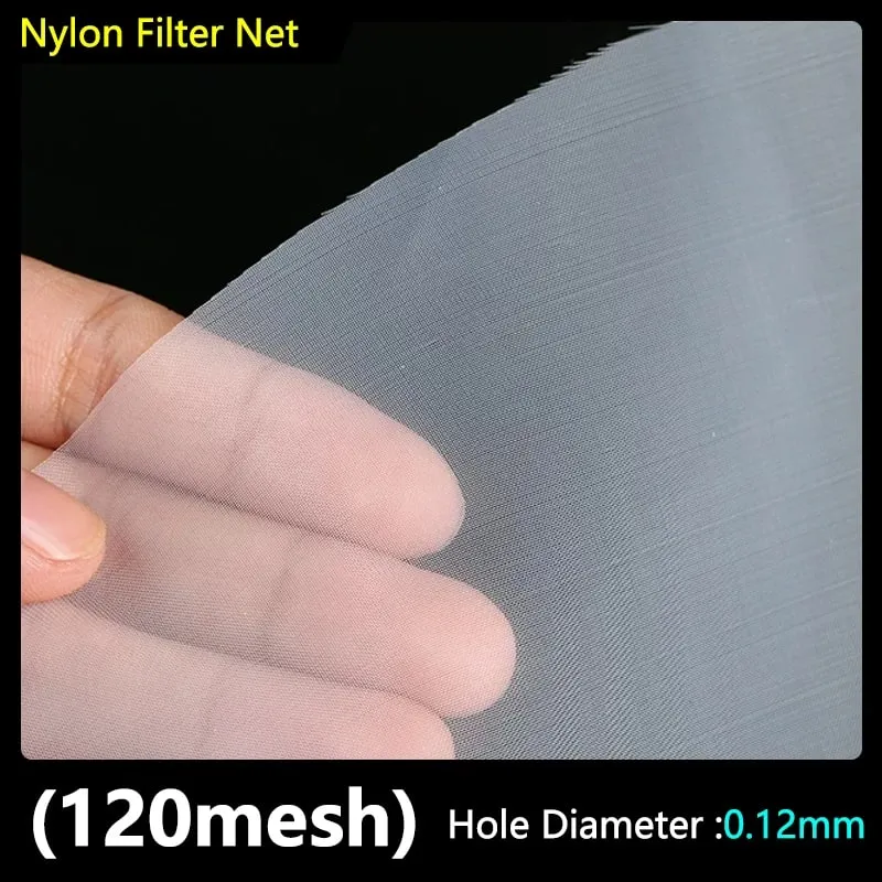 Food Grade Nylon Filter Mesh 80-500 Mesh Reusable Filter Fabric for Wine Drinking Water Kitchen Oil Paint & Ink Purification