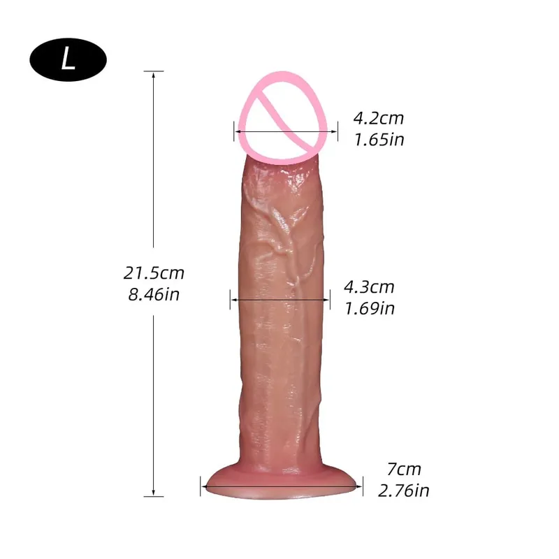 Wearable Realistic Strapon Dildo Sex Toys for Women Fake Dick Anal Penis Thick Butt Plug Vagina Masturbator Adult Cock Dick