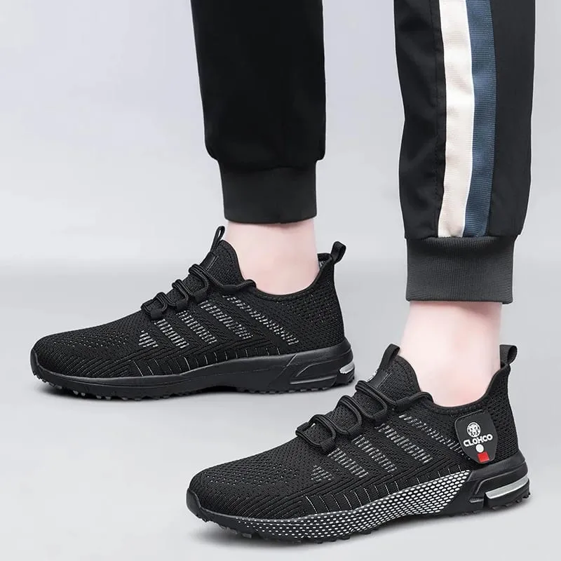 CLOHOO-en's Lightweight Knit Joggers - Breathable Road Running Shoes & Comfortable Daily Walking Sneakers.