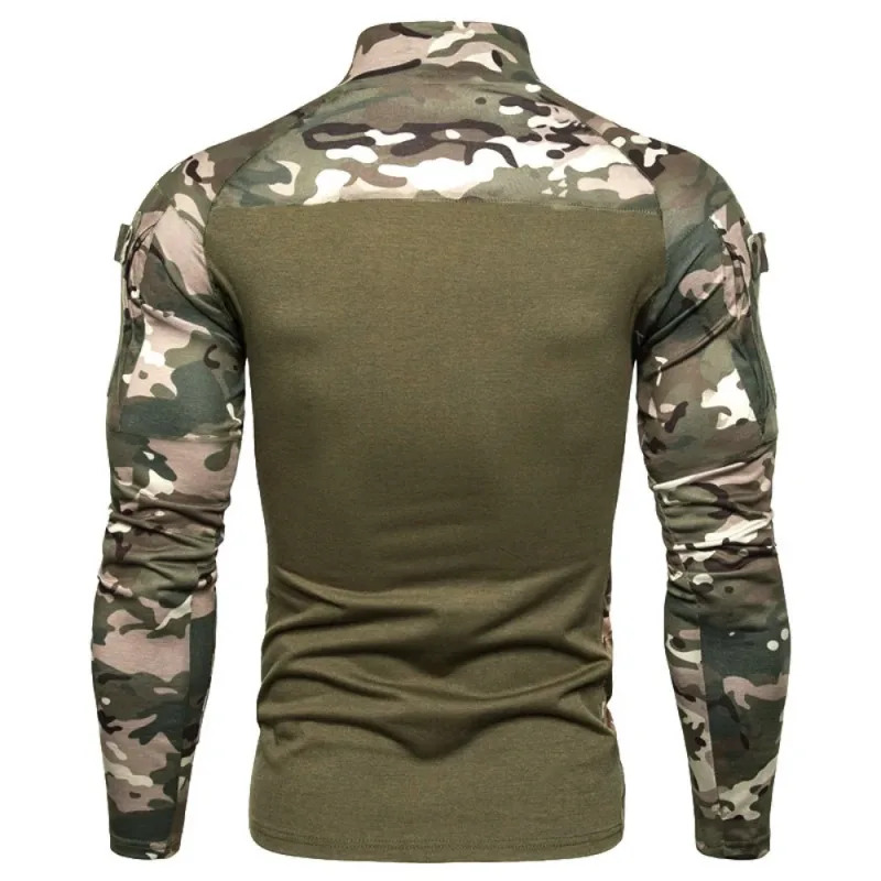 Tactisch sweatshirt voor heren Outdoor Hoodies Heren Lente Herfst Truien met lange mouwen Lichtgewicht opstaande kraag Slim Fit Sweatshirts